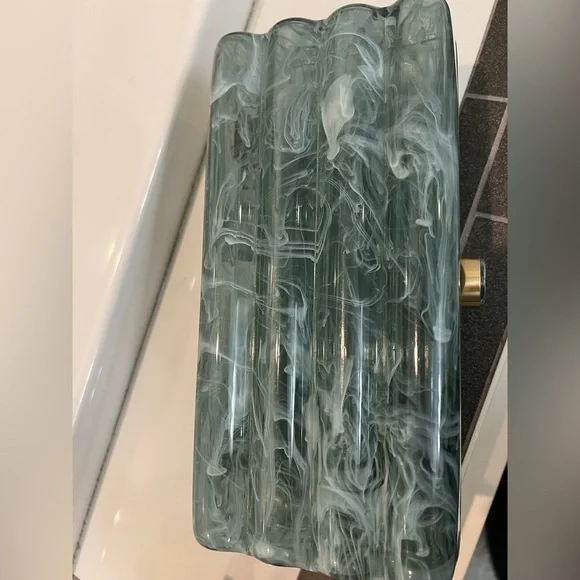 cult gaia Swirled Seafoam Green Acrylic Clutch - Picture 3 of 5